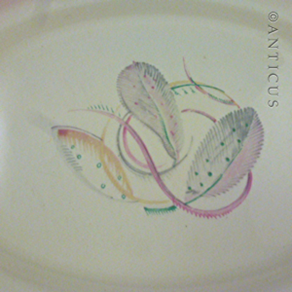 1930s Susie Cooper Platter, Leaves.