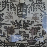 Chinese Embroidery, Framed, Black and White.