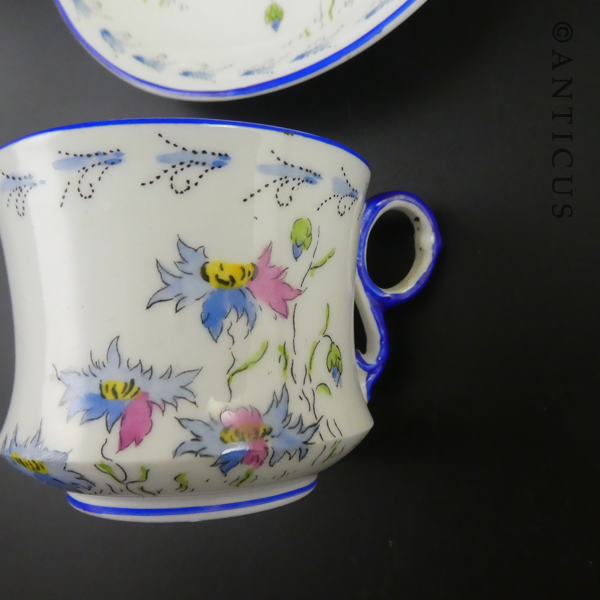 Pair Carlton China Small Coffee Cups.