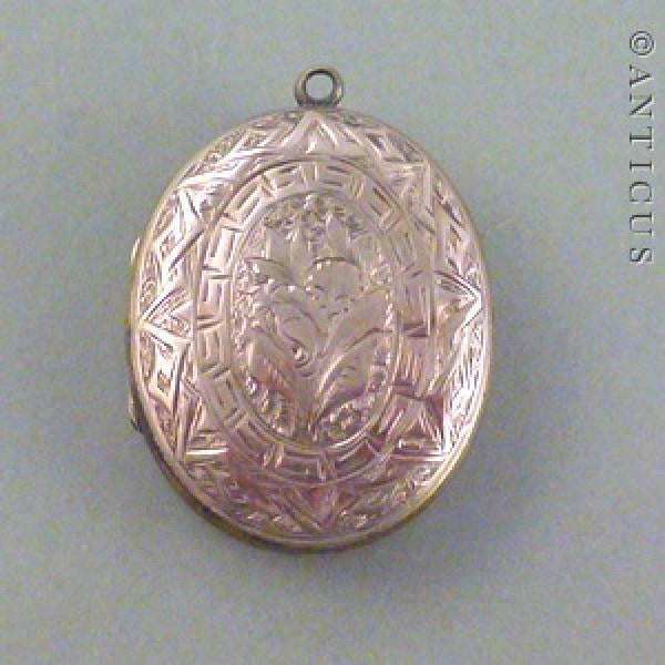 Rose Gold Victorian Locket.