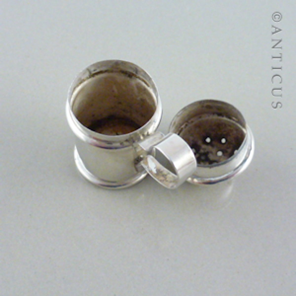 Victorian Silver Small Pepper Pot, 1898.