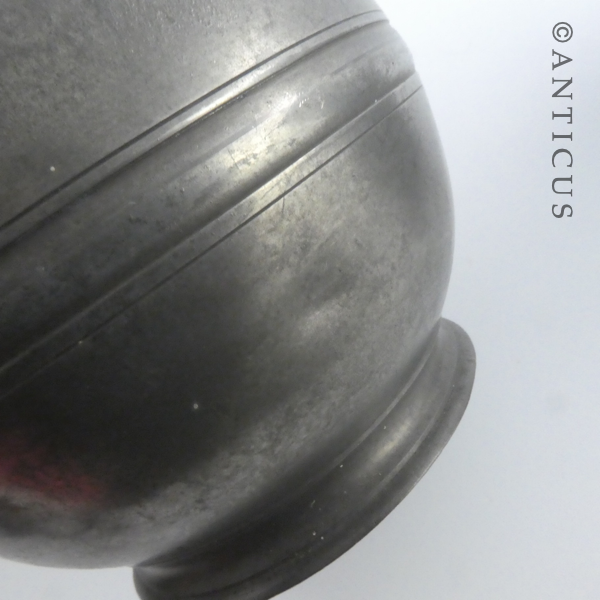 Pair of Vintage Pewter Lidded Jugs.