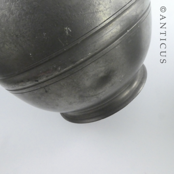 Pair of Vintage Pewter Lidded Jugs.