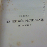 Leather-Bound Histoire de la Réfugiés Protestants.