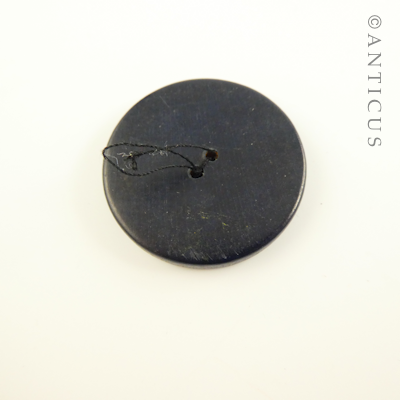 Large Dark Navy Art Deco Coat Buttons.