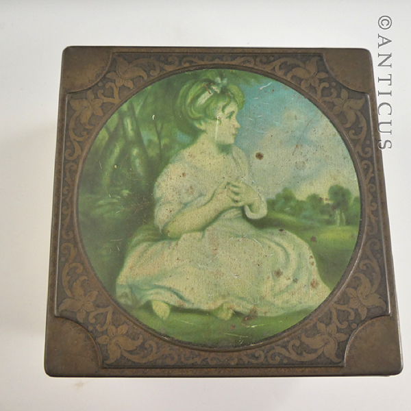Vintage Thorne's Toffee Tin, "The Age of Innocence".