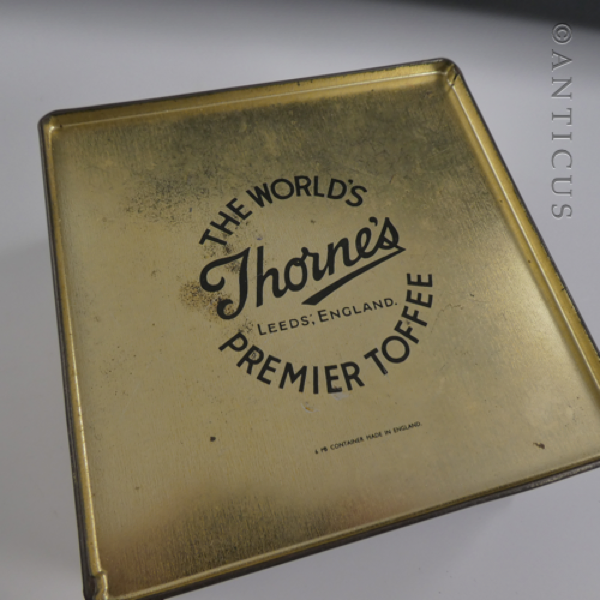 Vintage Thorne's Toffee Tin, "The Age of Innocence".
