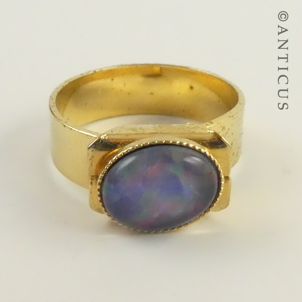 Costume Ring, Opal Style Stone.