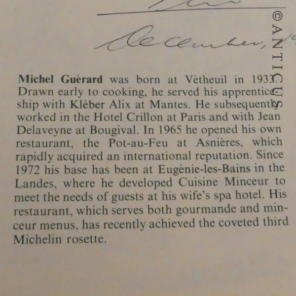 Cuisine Gourmande by Michel Guérard.