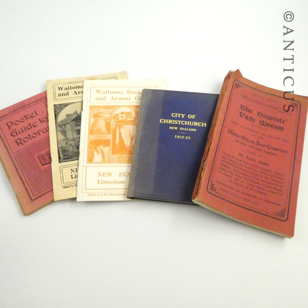 Five Early Booklets of Tourist Info, New Zealand.