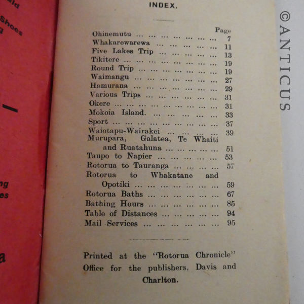 Five Early Booklets of Tourist Info, New Zealand.