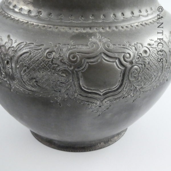 Old Britannia Metal Ornate Teapot.