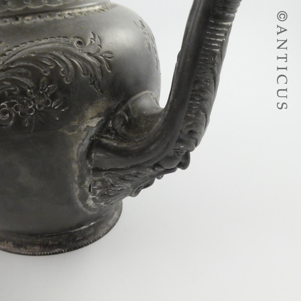 Old Britannia Metal Ornate Teapot.