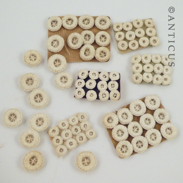 Handmade Dorset Linen Thread Buttons.