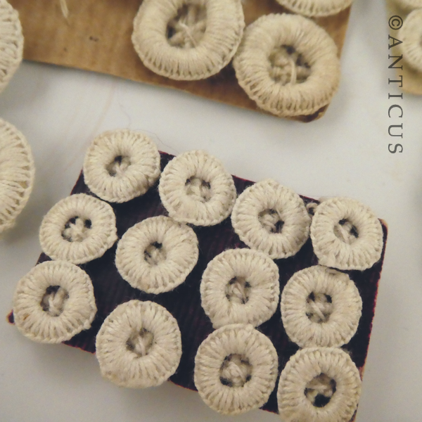 Handmade Dorset Linen Thread Buttons.