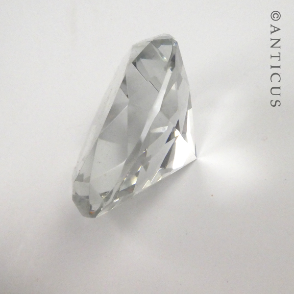 Large Faceted Novelty Crystal.