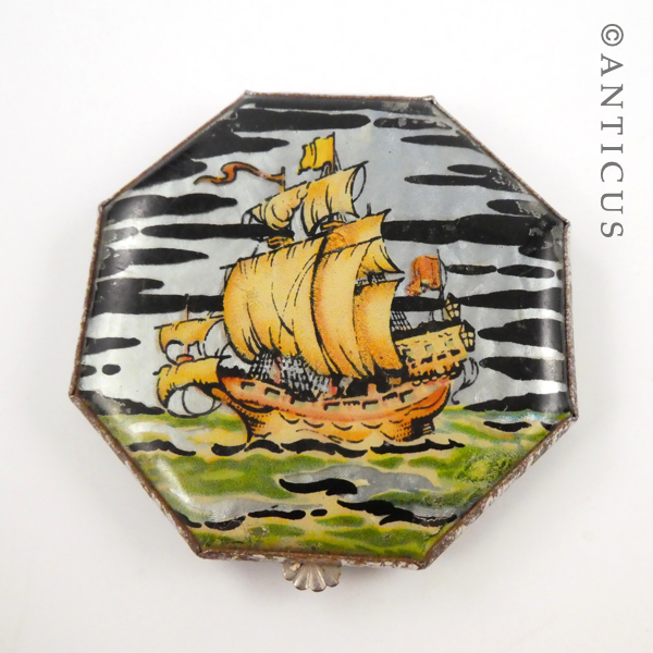 Unusual Vintage Powder Compact.
