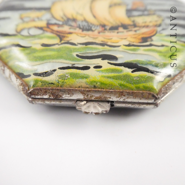 Unusual Vintage Powder Compact.