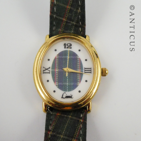 Vintage Tartan Quartz Watch.
