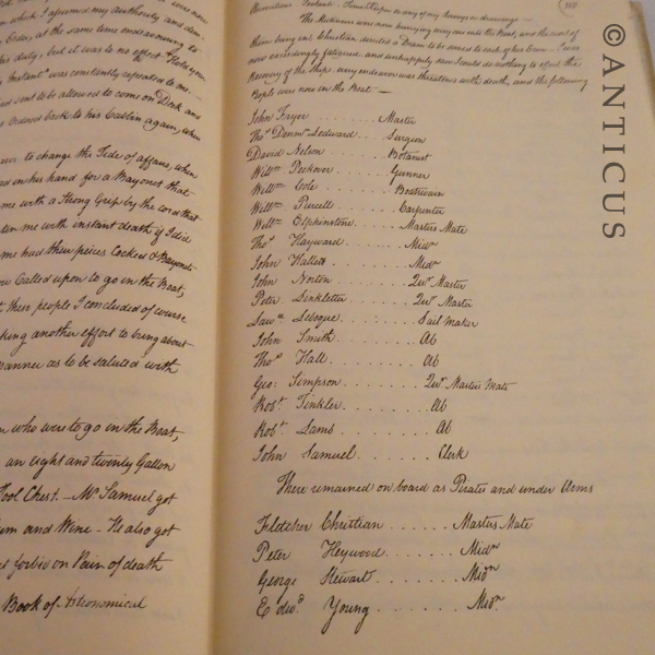 Mutiny on the Bounty, 1789. Bligh's Log Book.