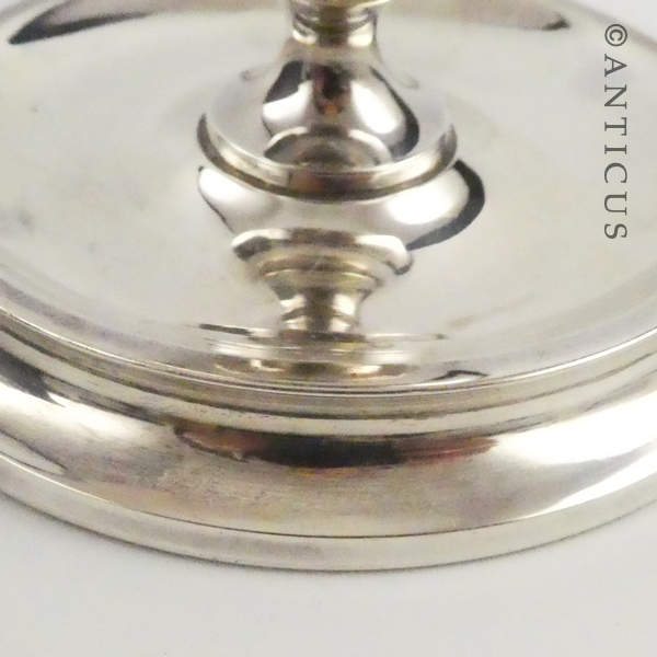 Sterling Silver Egg Cup, Gilded Interior.