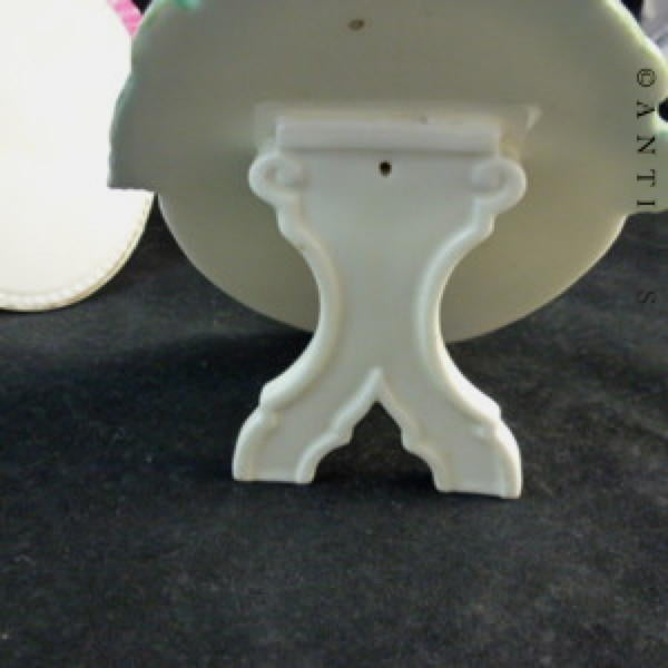 Pair Victorian Porcelain Menu Boards.