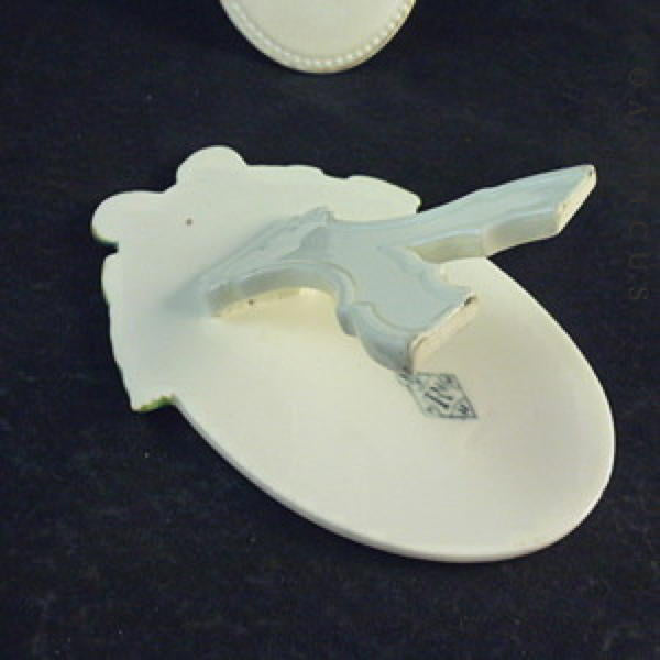 Pair Victorian Porcelain Menu Boards.