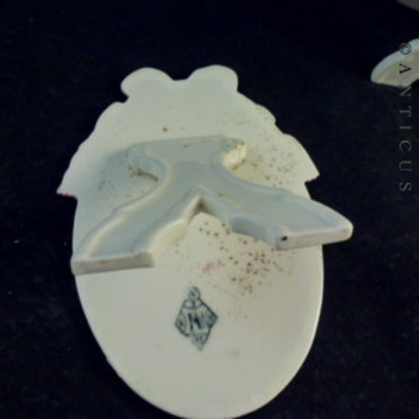 Pair Victorian Porcelain Menu Boards.