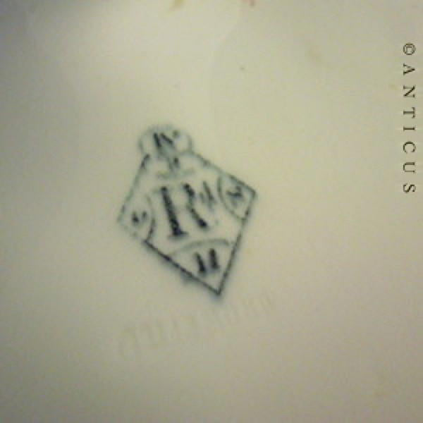 Pair Victorian Porcelain Menu Boards.