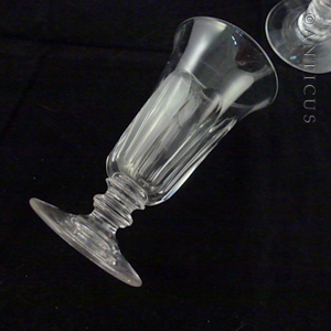 Mixed Set of Six 19th Century Cordial or Jelly Glasses.