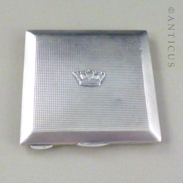 Sterling Silver Powder Compact, 1948.