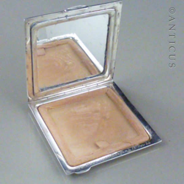 Sterling Silver Powder Compact, 1948.