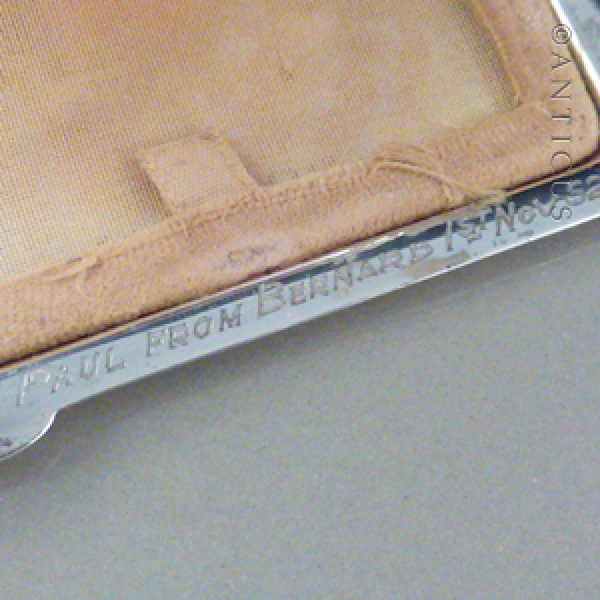 Sterling Silver Powder Compact, 1948.