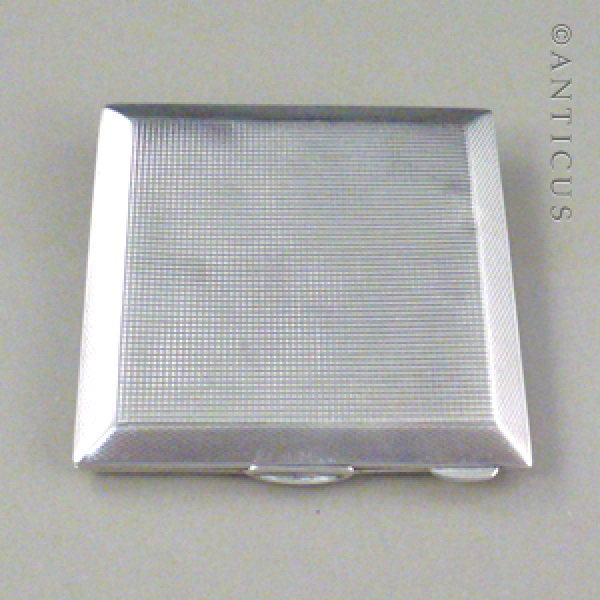 Sterling Silver Powder Compact, 1948.