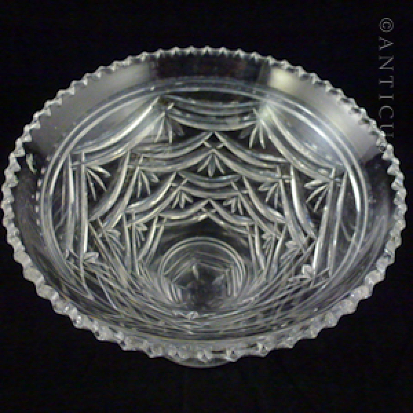 Good Quality Crystal Trumpet Vase, 1930s.