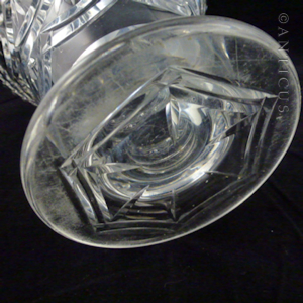 Good Quality Crystal Trumpet Vase, 1930s.