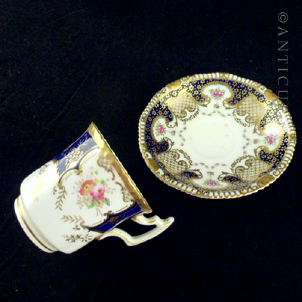 Antique Set Demi Tasse Coffee Cups and Saucers.