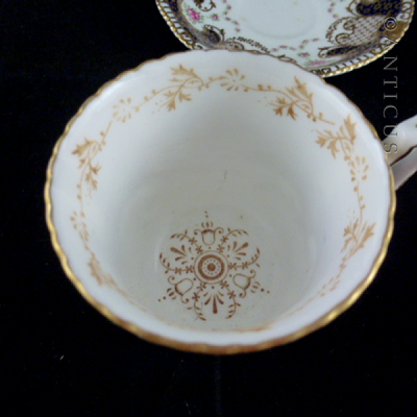 Antique Set Demi Tasse Coffee Cups and Saucers.