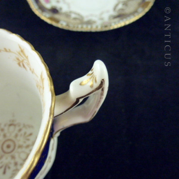 Antique Set Demi Tasse Coffee Cups and Saucers.