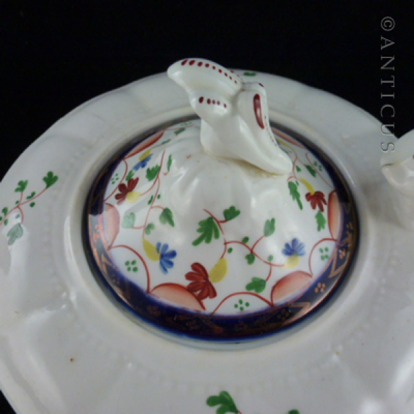 Cambrian Gaudy Welsh Tea Set, Early 1800s