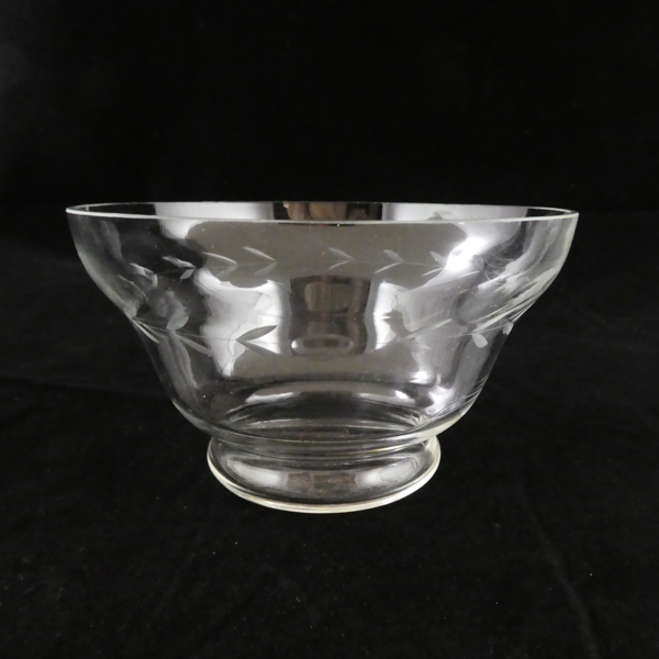 Pair of Etched Crystal Small Bowls.