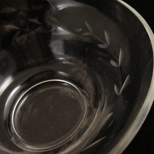 Pair of Etched Crystal Small Bowls.
