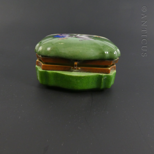 Dutch Goose Girl Pill or Trinket Box.