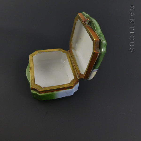 Dutch Goose Girl Pill or Trinket Box.