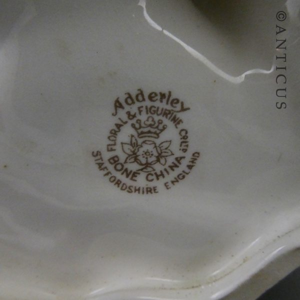 Adderley Budgies Figurine, Bone China.