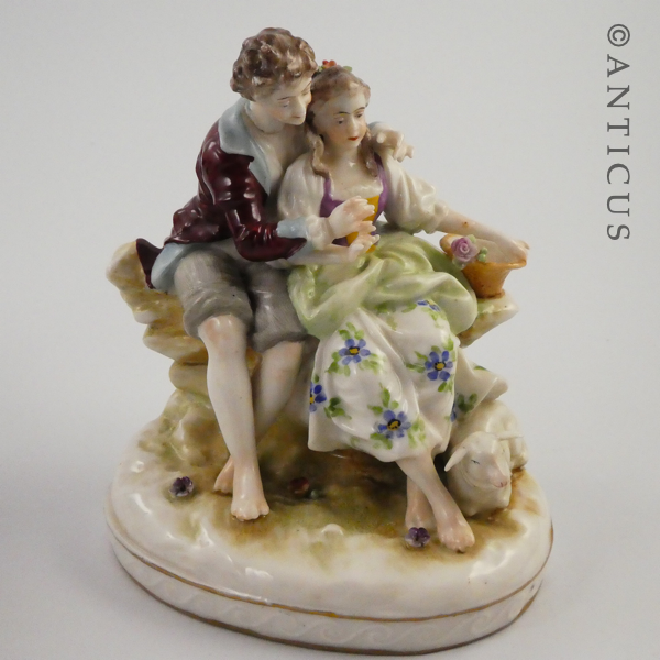 Three European Figurines, Damage.