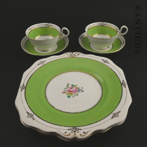 Pretty Cups and Saucers, Cake Plates.