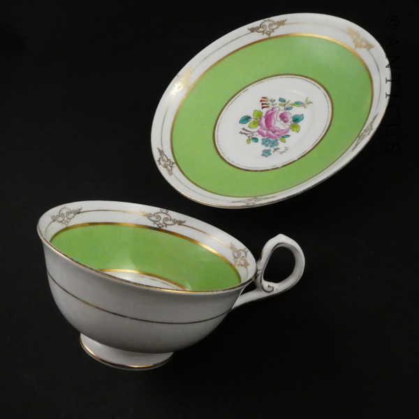 Pretty Cups and Saucers, Cake Plates.