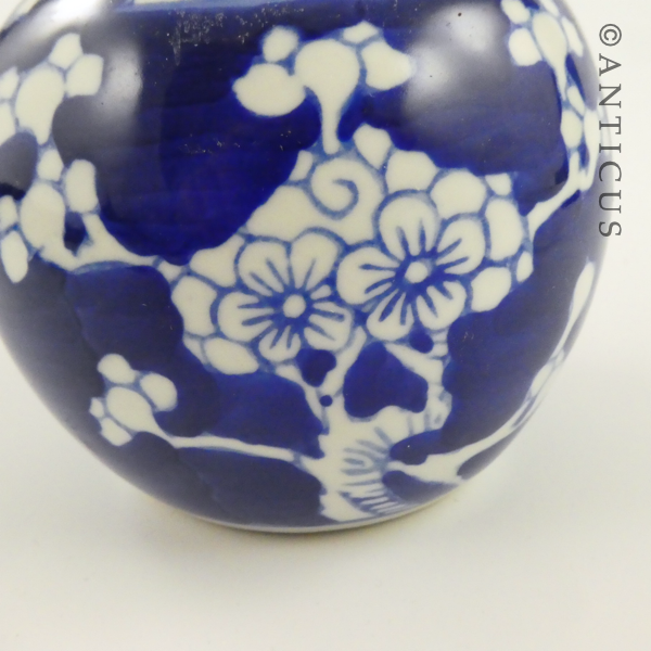 Cherry Blossom Blue and White Ginger Jar.