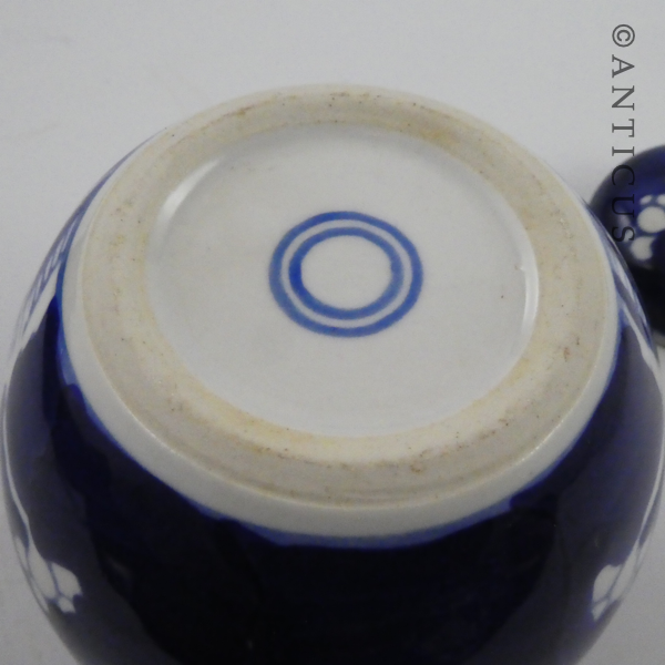 Cherry Blossom Blue and White Ginger Jar.